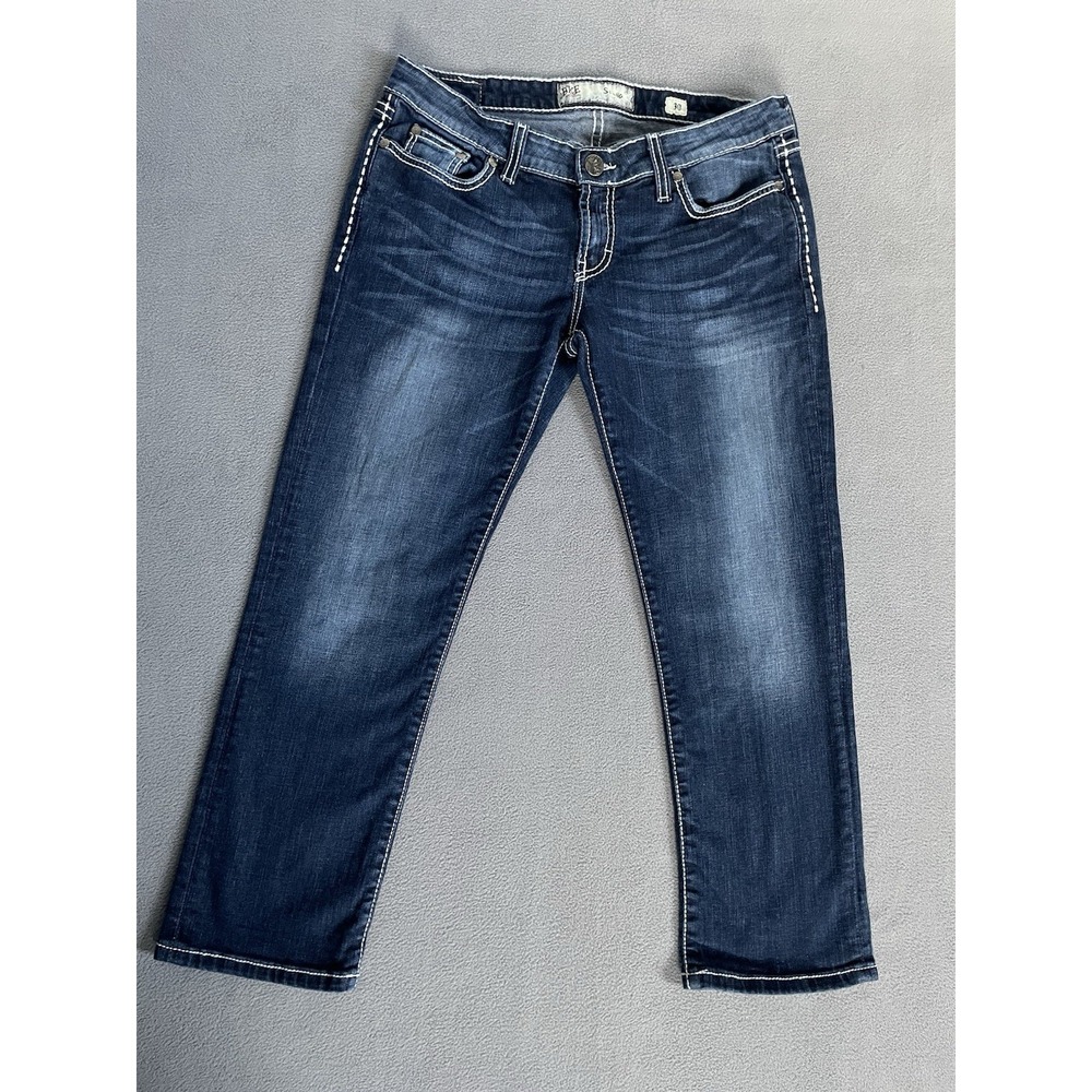 Buckle BKE Jeans Womens 30 x 25 Stella Crop Blue